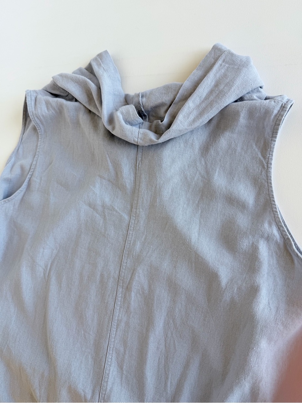 Cynthia Rowley 55% Linen Hooded Cowl Neck Asymmetrical Lagenlook Dress 3X - Picture 11 of 11